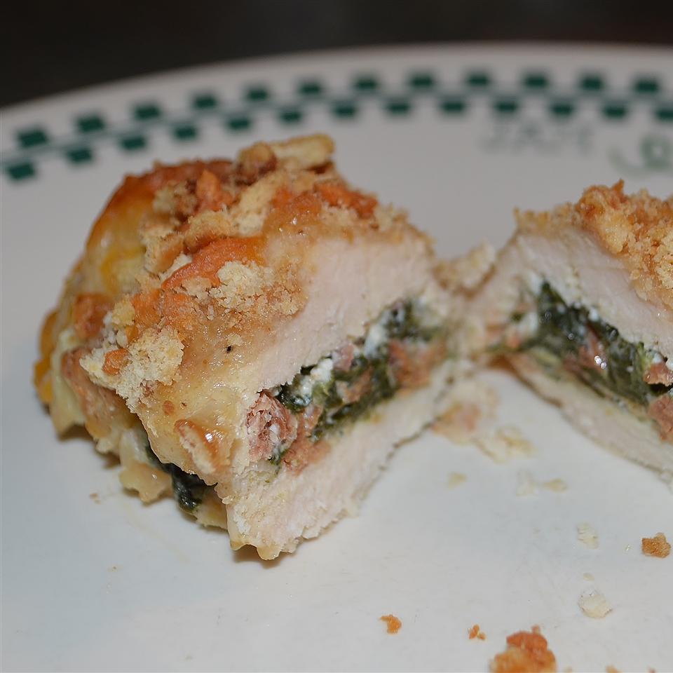Spinach and Cream Cheese Stuffed Chicken Breast