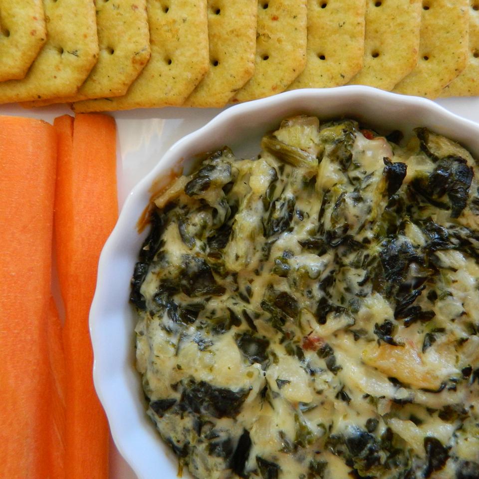 Spinach Artichoke Dip with Water Chestnuts