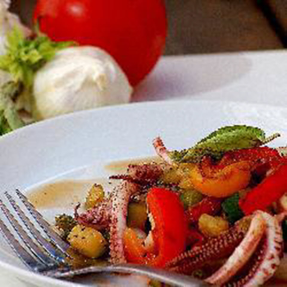 Squid with Mixed Vegetables