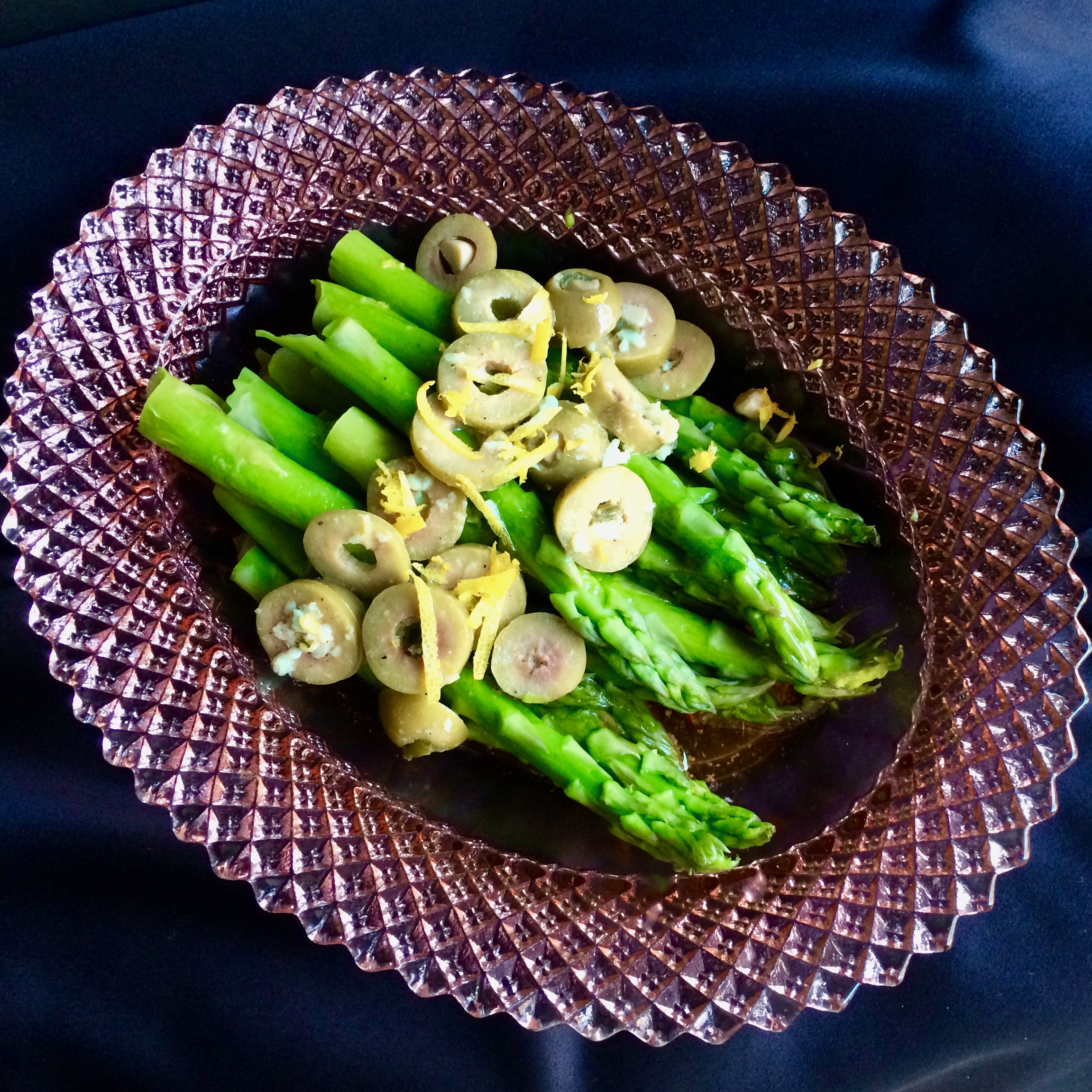 Steamed Asparagus with Olive Butter