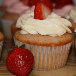 Strawberry Compote Cupcakes