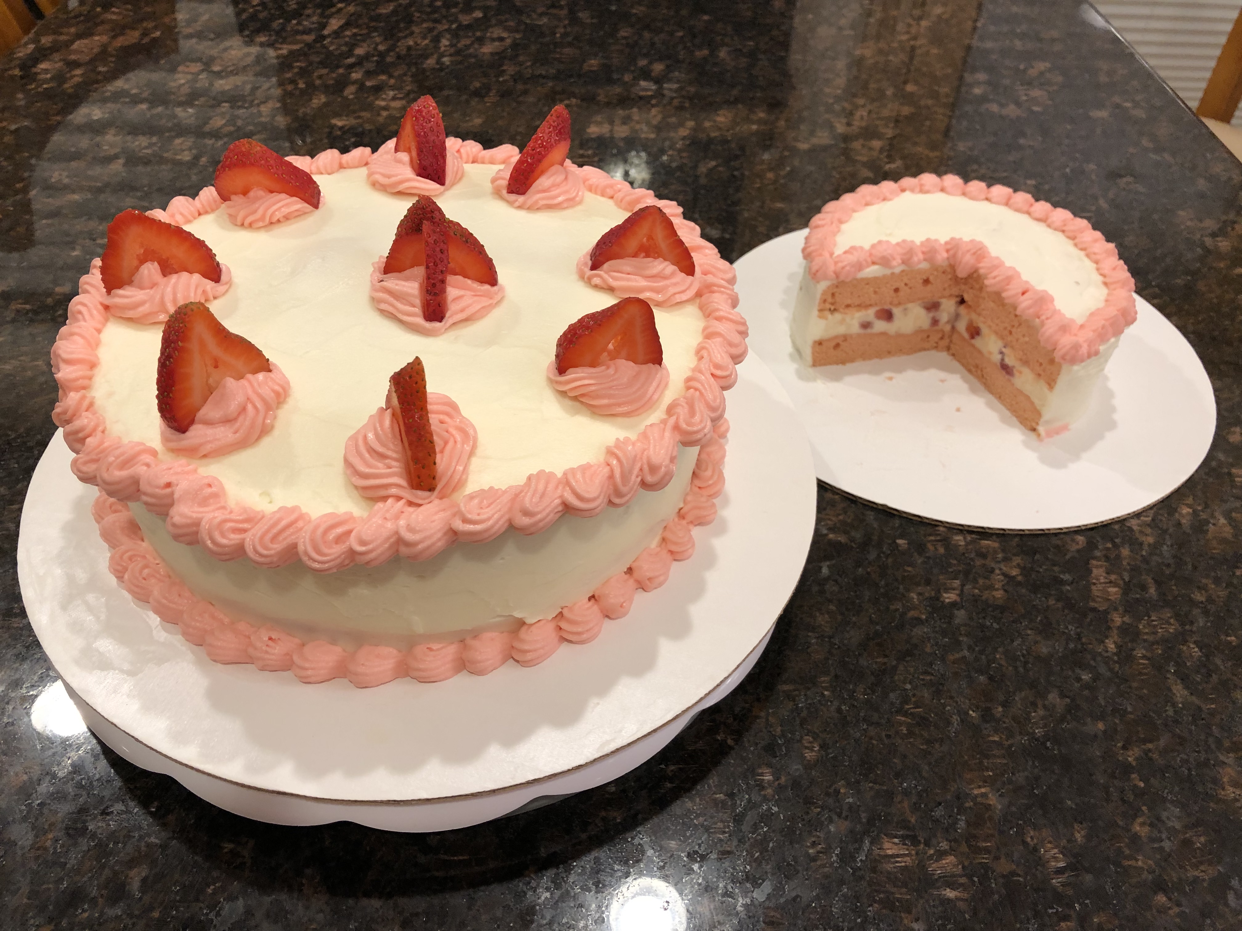 Strawberry Nesquik® Layer Cake