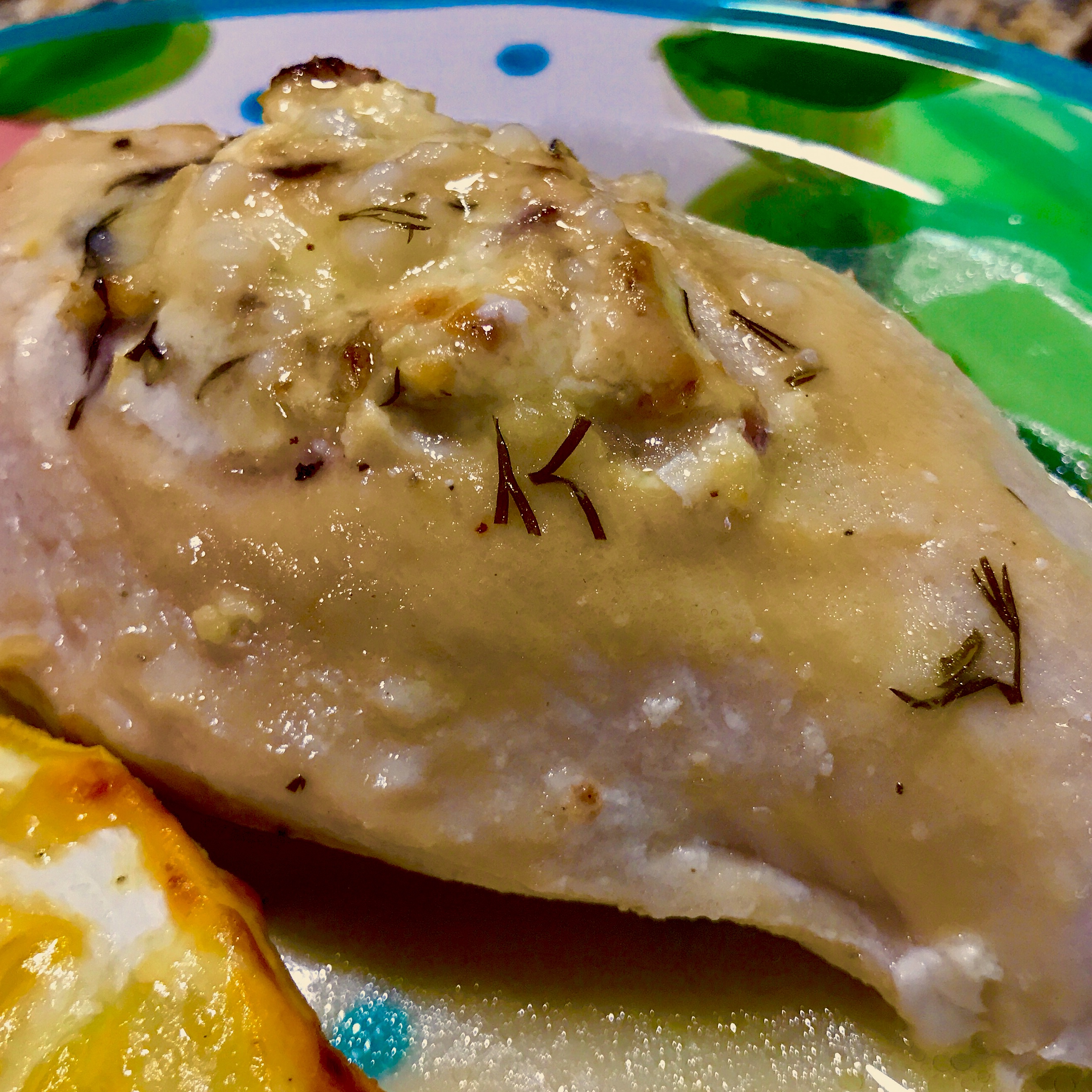 Stuffed Chicken Breasts with Lemon-Dill Sauce