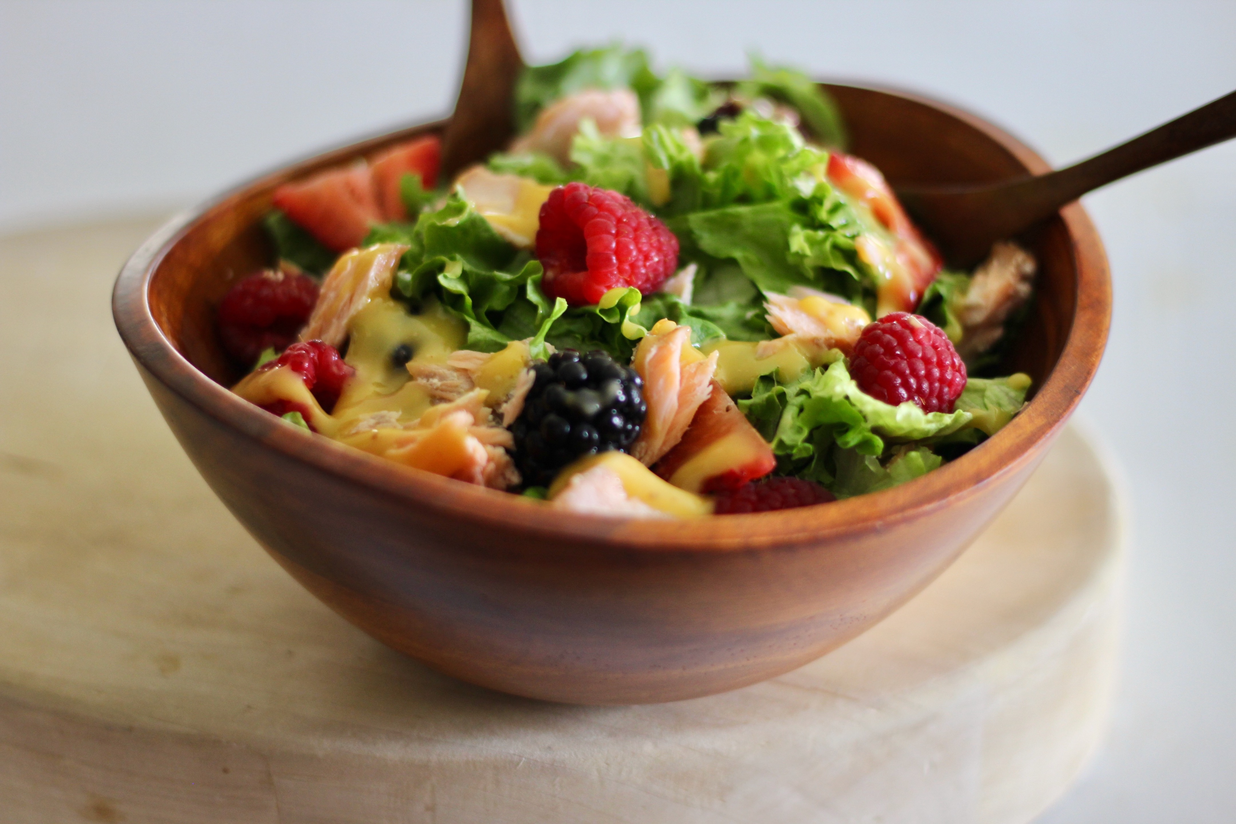 Summer Berry Salad with Salmon