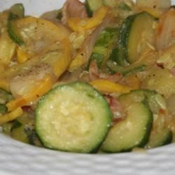 Summer Squash with Bacon