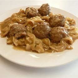 Swedish Meatballs with Noodles
