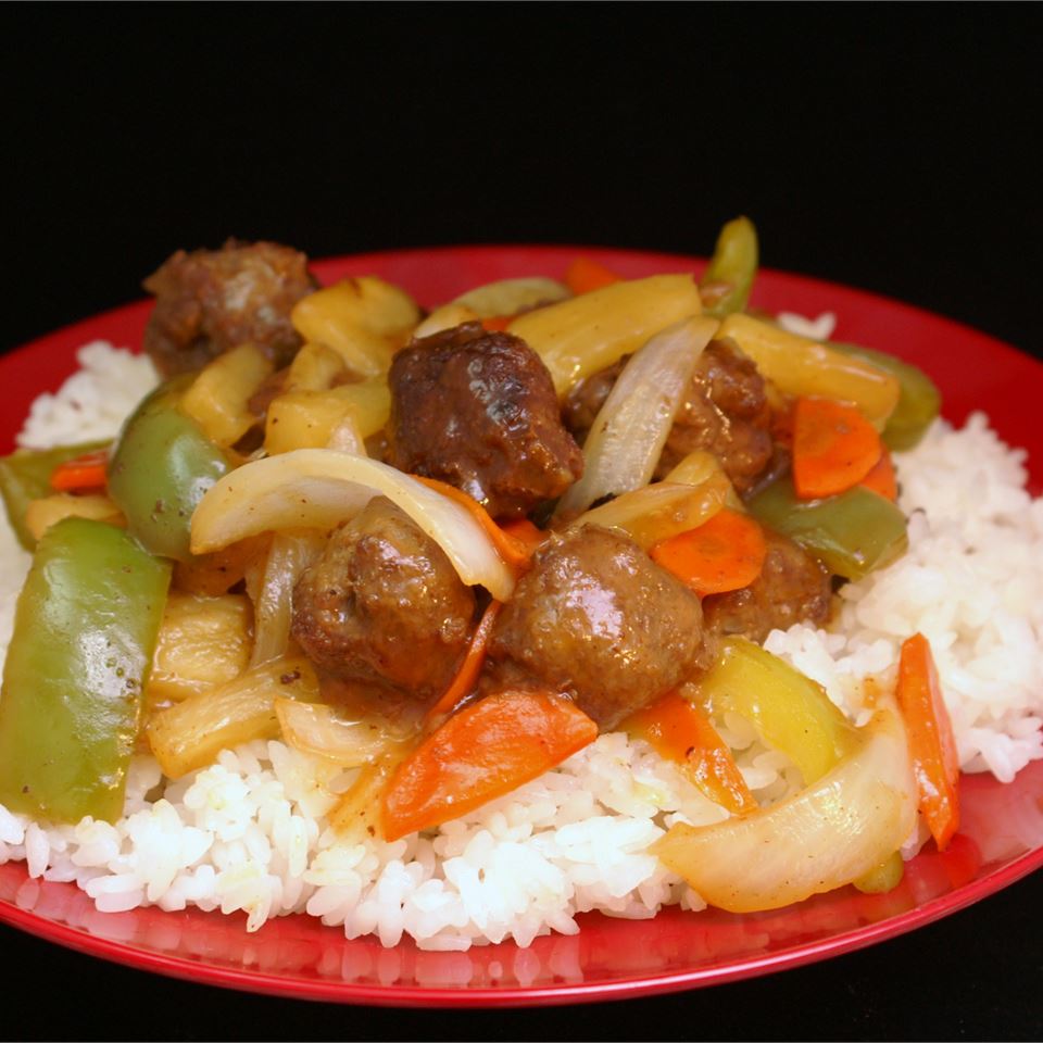 Sweet and Sour Meatballs (Suan T