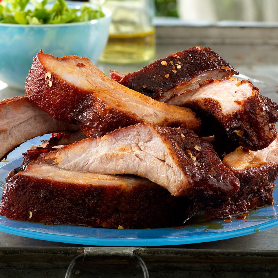 Sweet & Spicy Asian Style BBQ Back Ribs