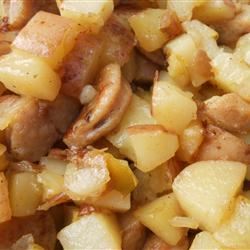 Sweet Breakfast Hash with Apple and Rosemary