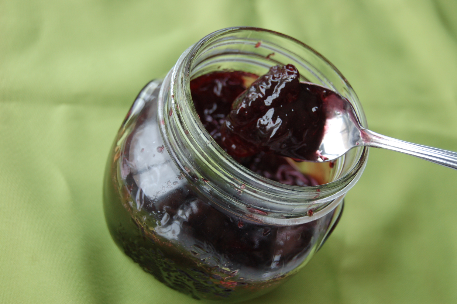 Sweet Cherry Jam with Spices and Red Wine