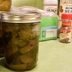 Sweet Chunk Zucchini Pickles
