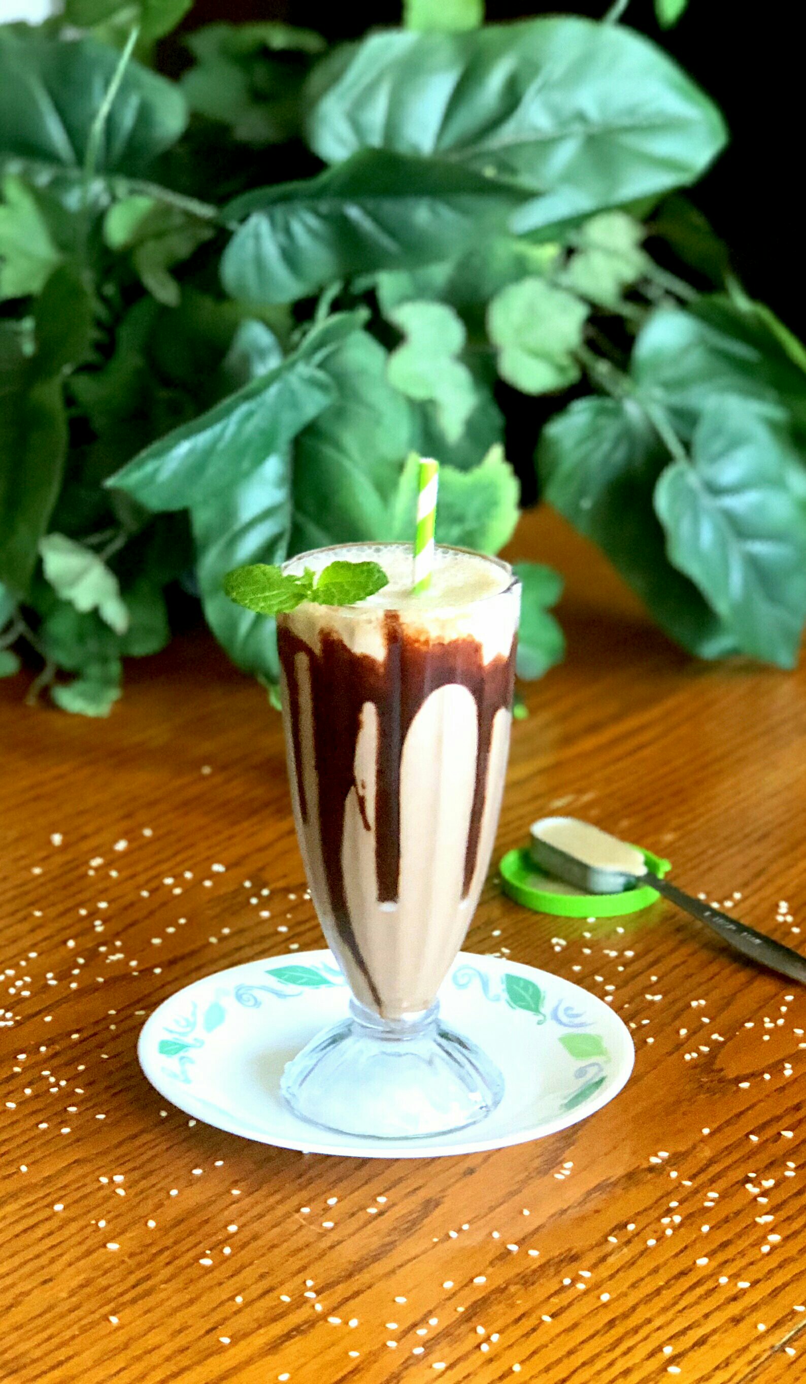 Tahini Mint Chocolate Shake