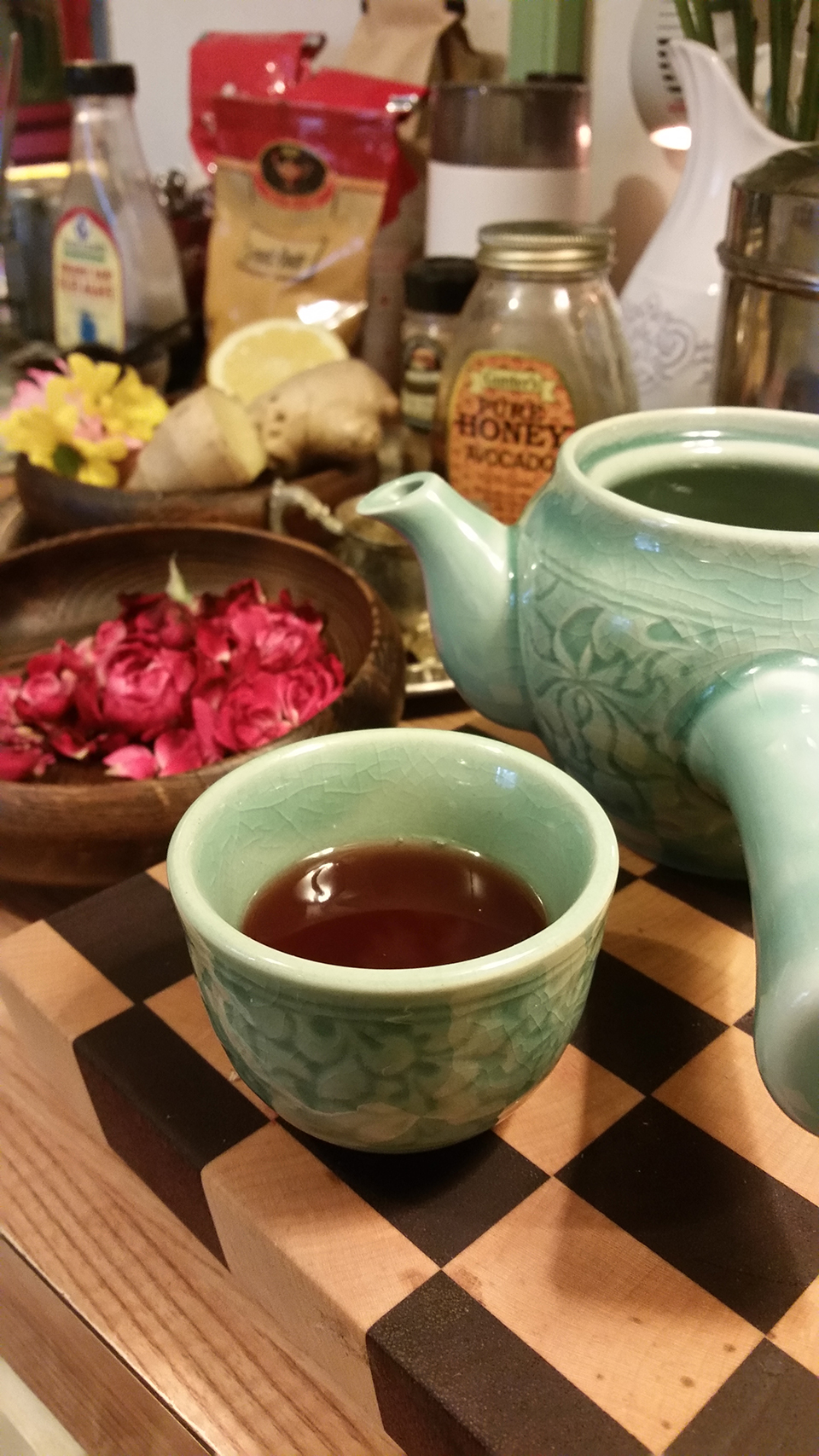 Tart Rose and Ginger Tea