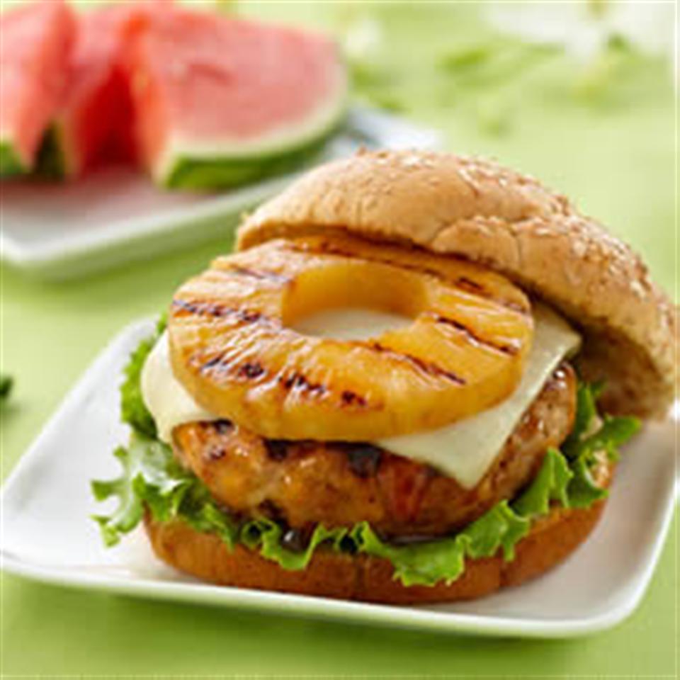 Teriyaki Pineapple Turkey Burgers from DOLE®