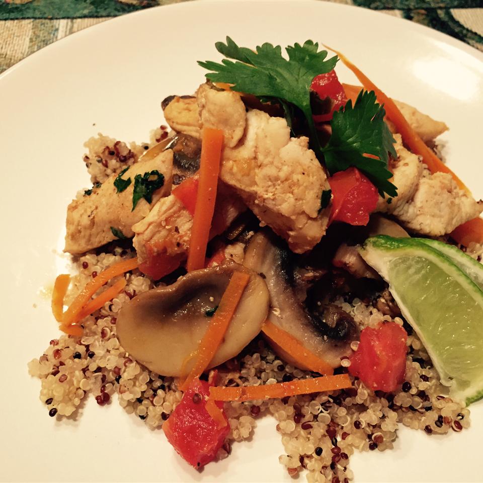 Thai Chicken Quinoa and Veggie Delight