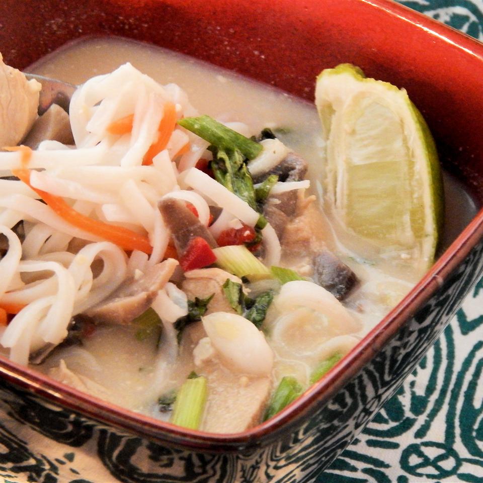 Thai Coconut Chicken Soup (Noodle Bowl)