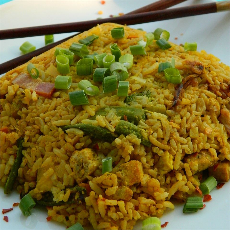 Thai Fried Rice with Pineapple and Chicken