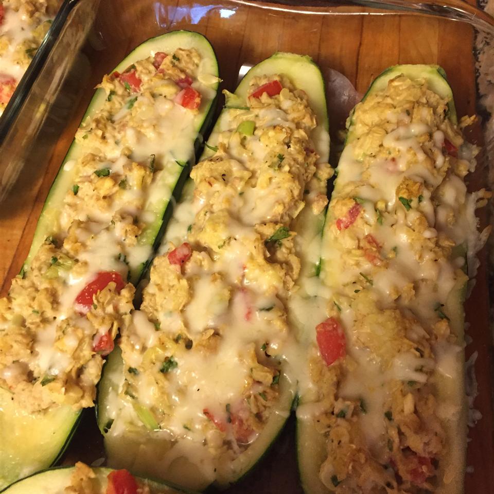 Tuna-Stuffed Zucchini