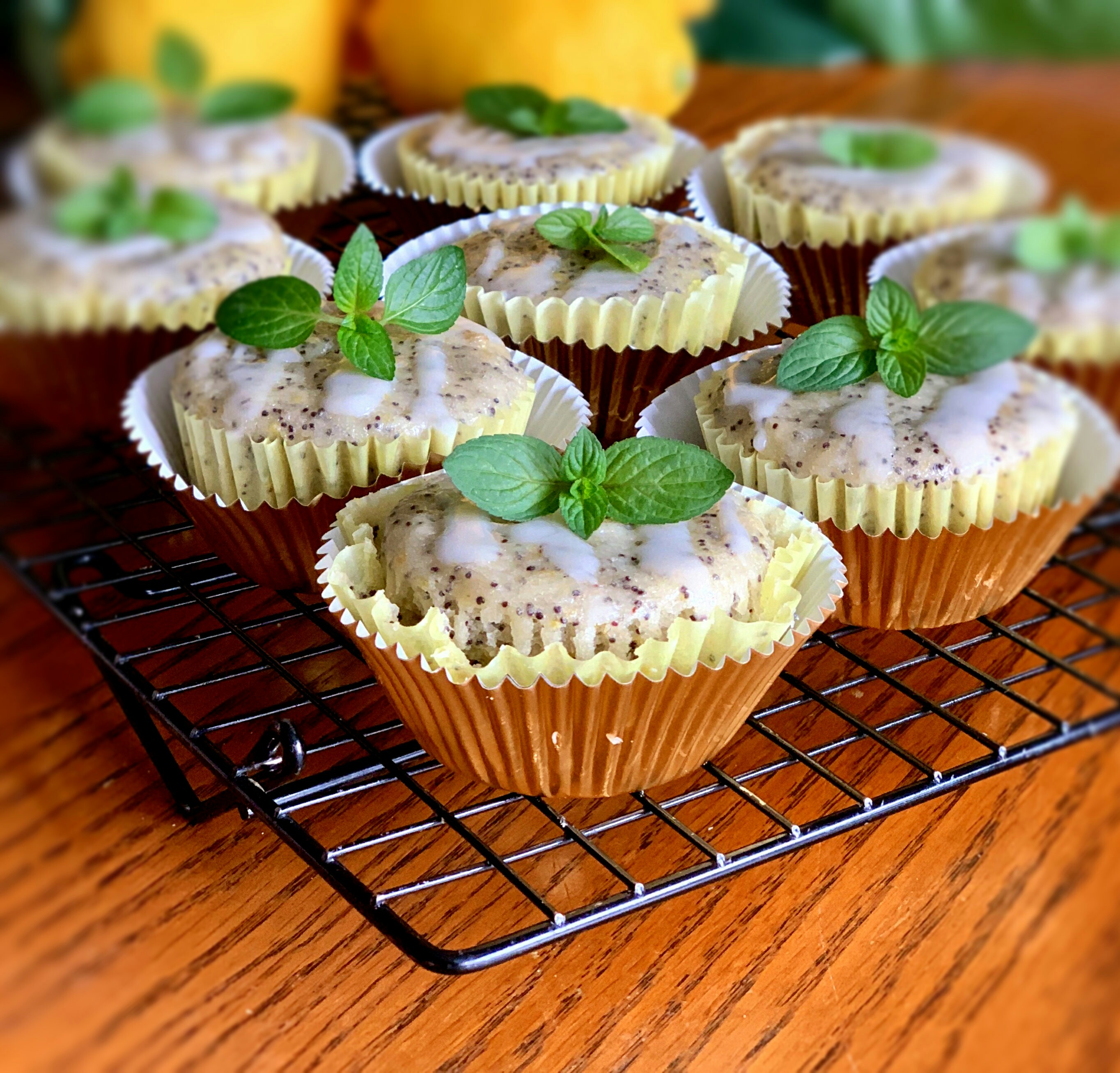 Vegan Lemon-Poppy Seed Muffins