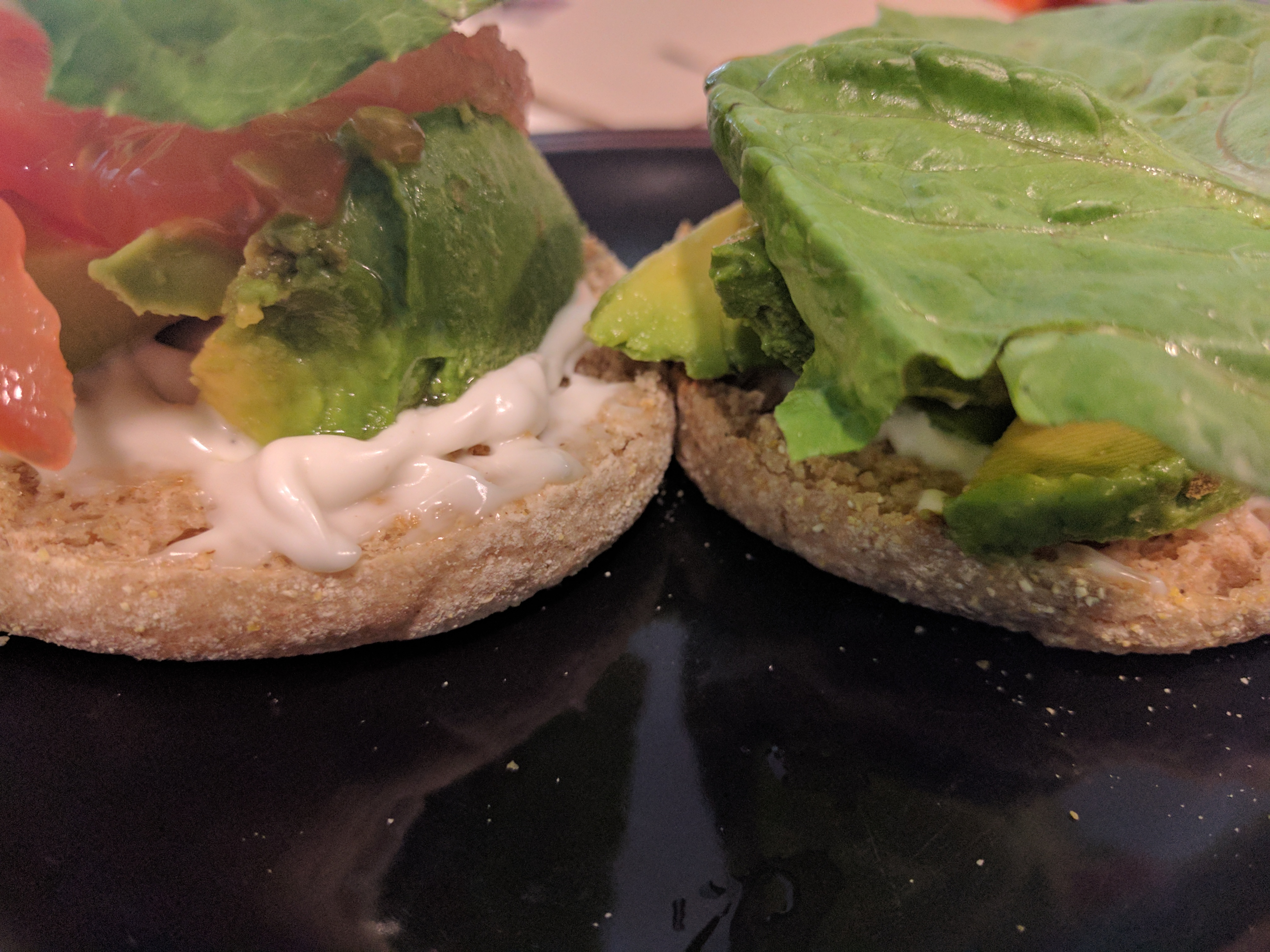 Vegan Open-Faced ALT (Avocado, Lettuce, Tomato)