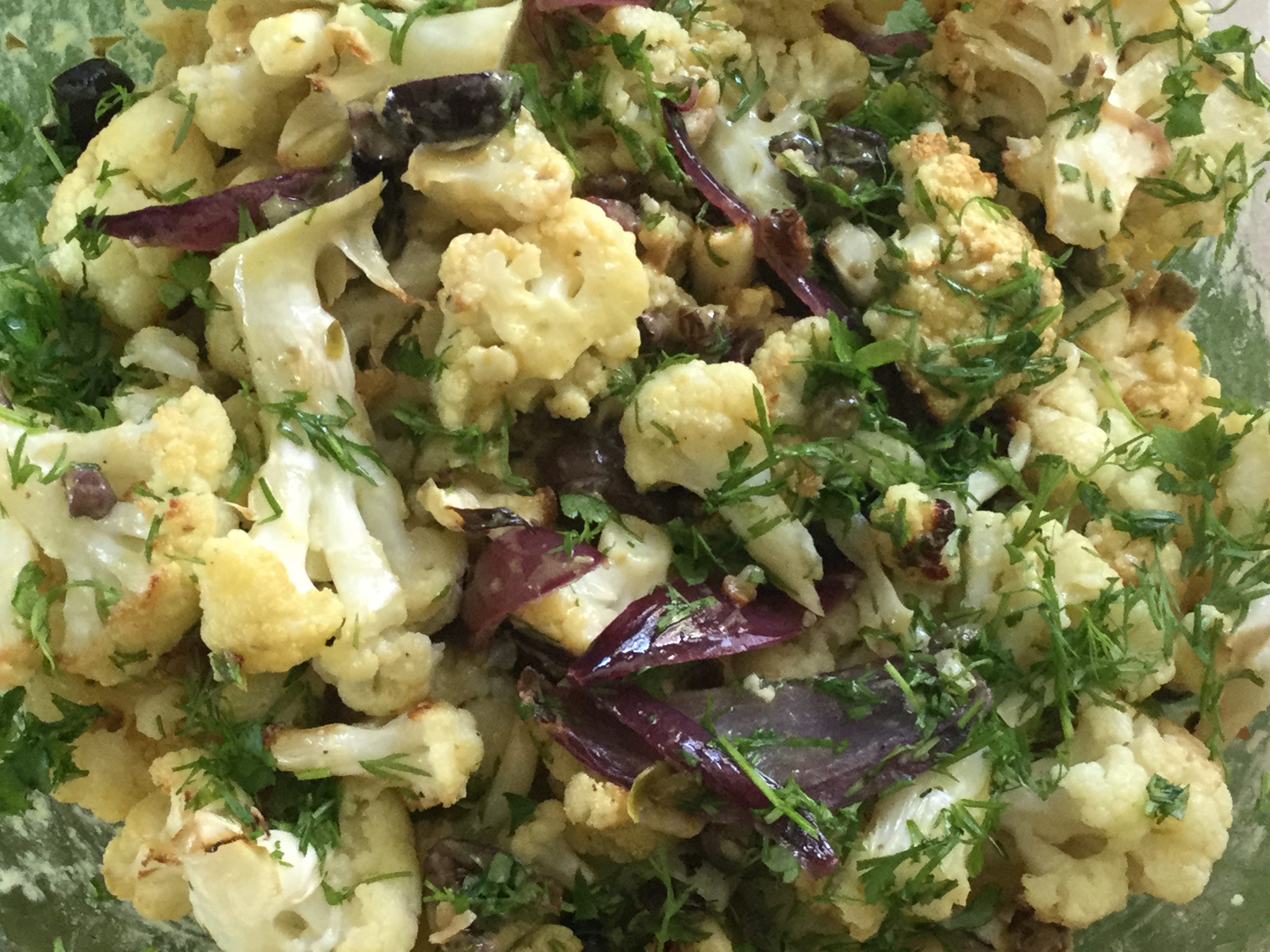 Vegan Roasted Cauliflower Salad