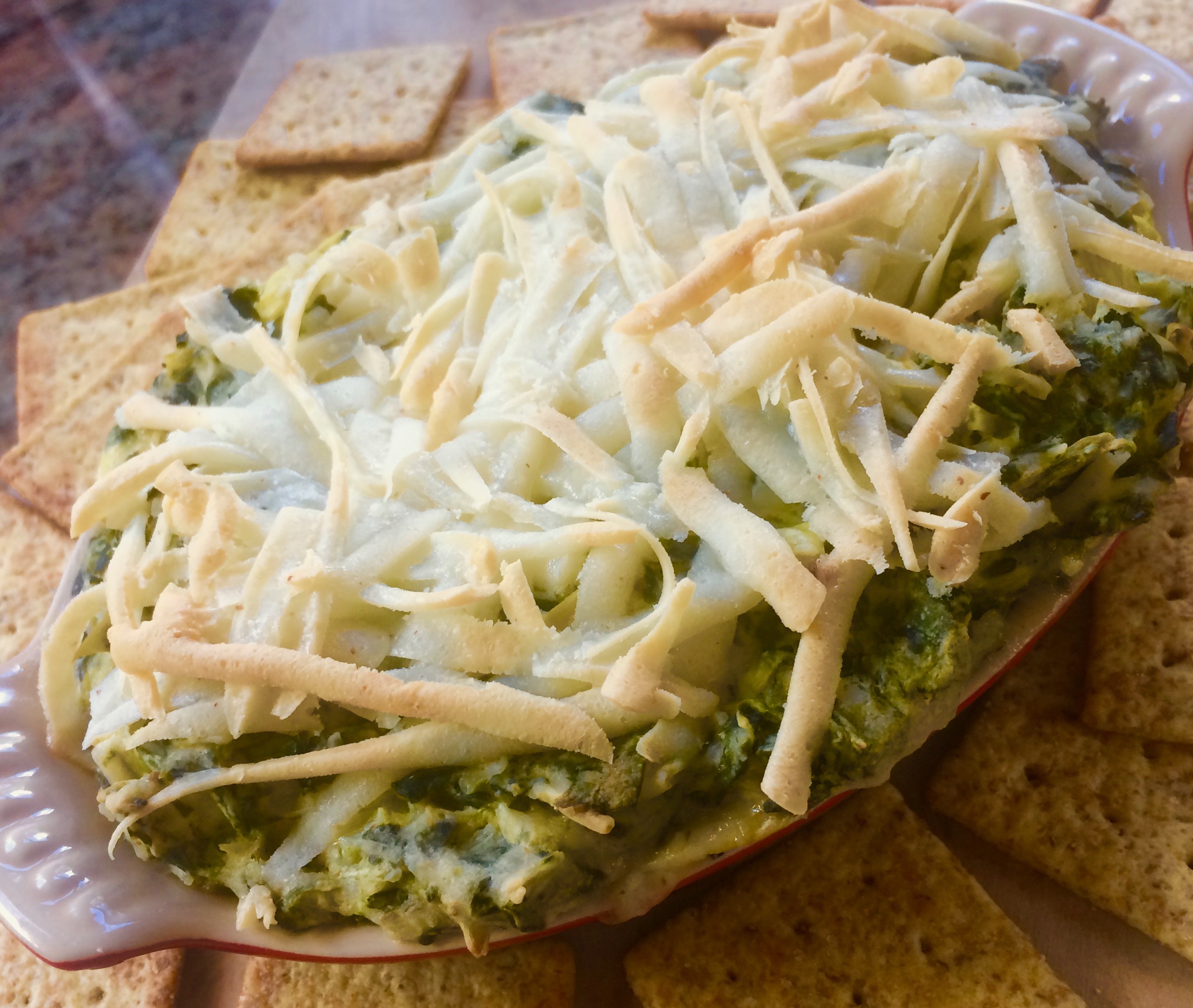 Vegan Spinach Dip with Artichokes