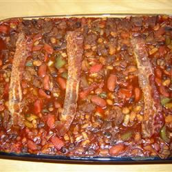 Venison and Barbequed Bean Bake