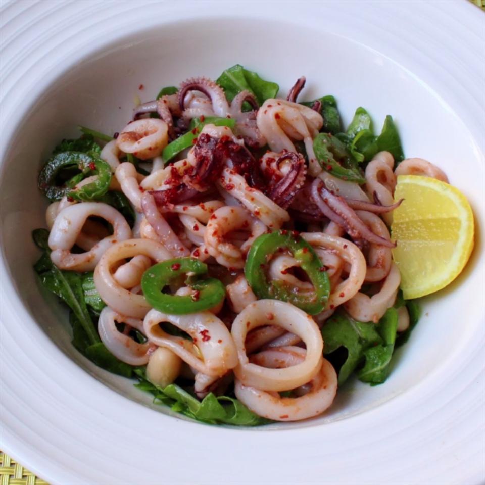 Warm Calamari Salad