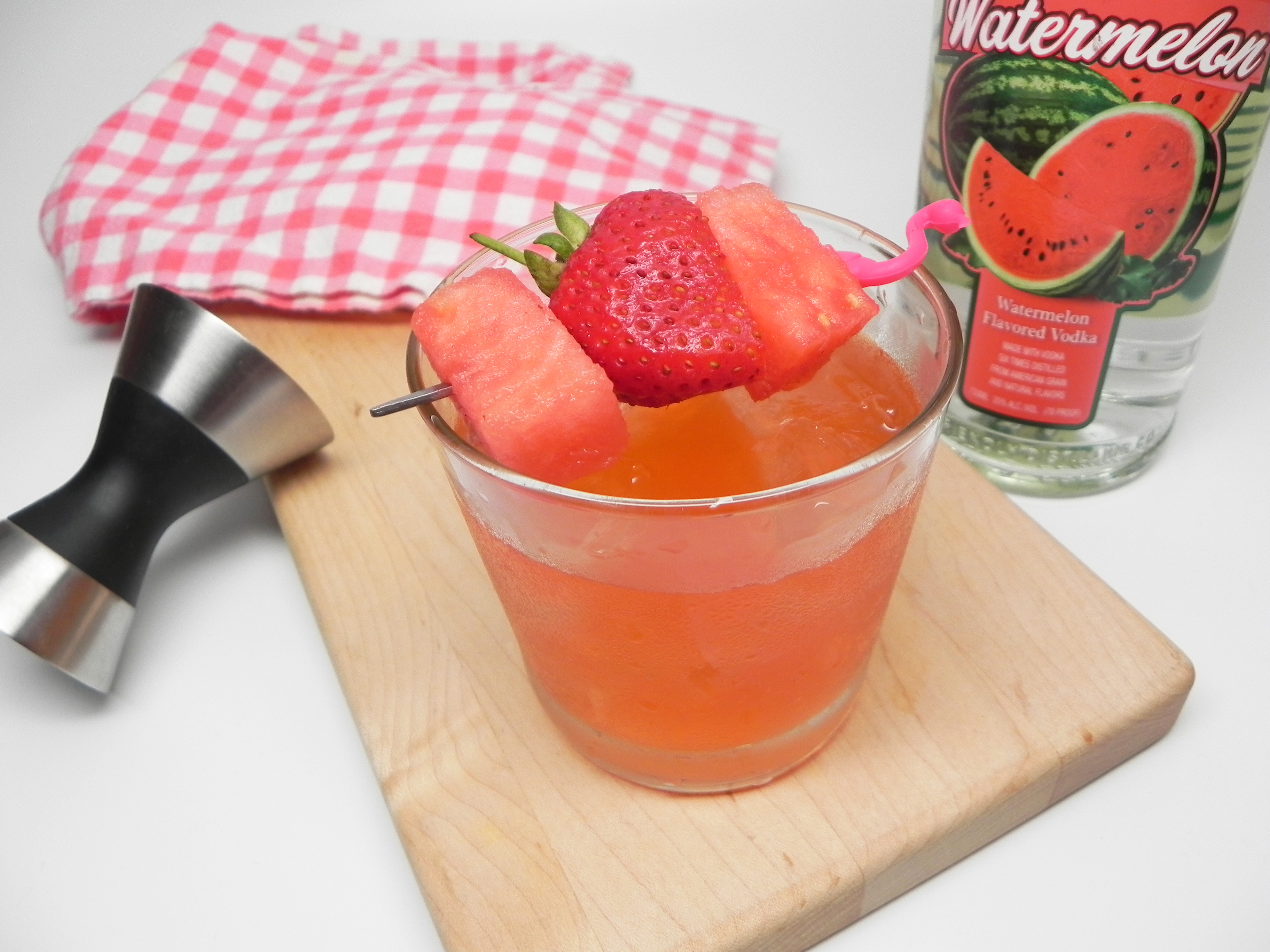 Watermelon-Strawberry Martini