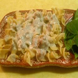 White Sauce with Ham and Herbs