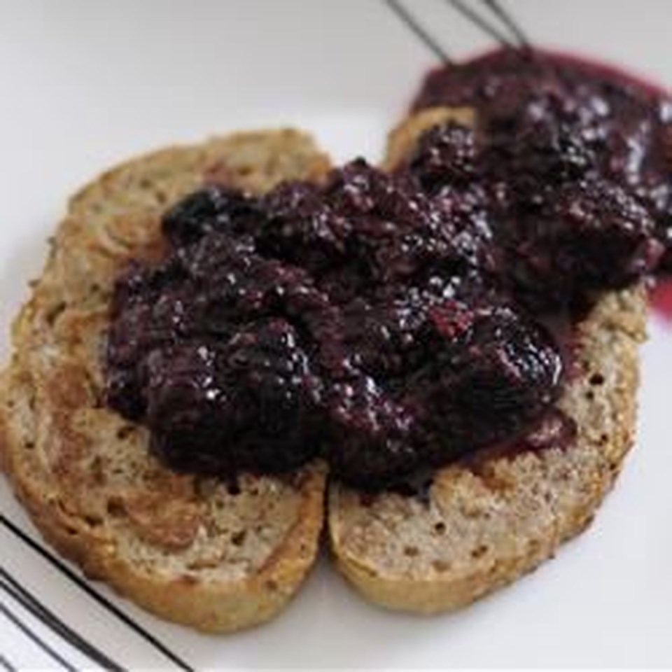 Whole Grain French Toast with Blackberry Compote