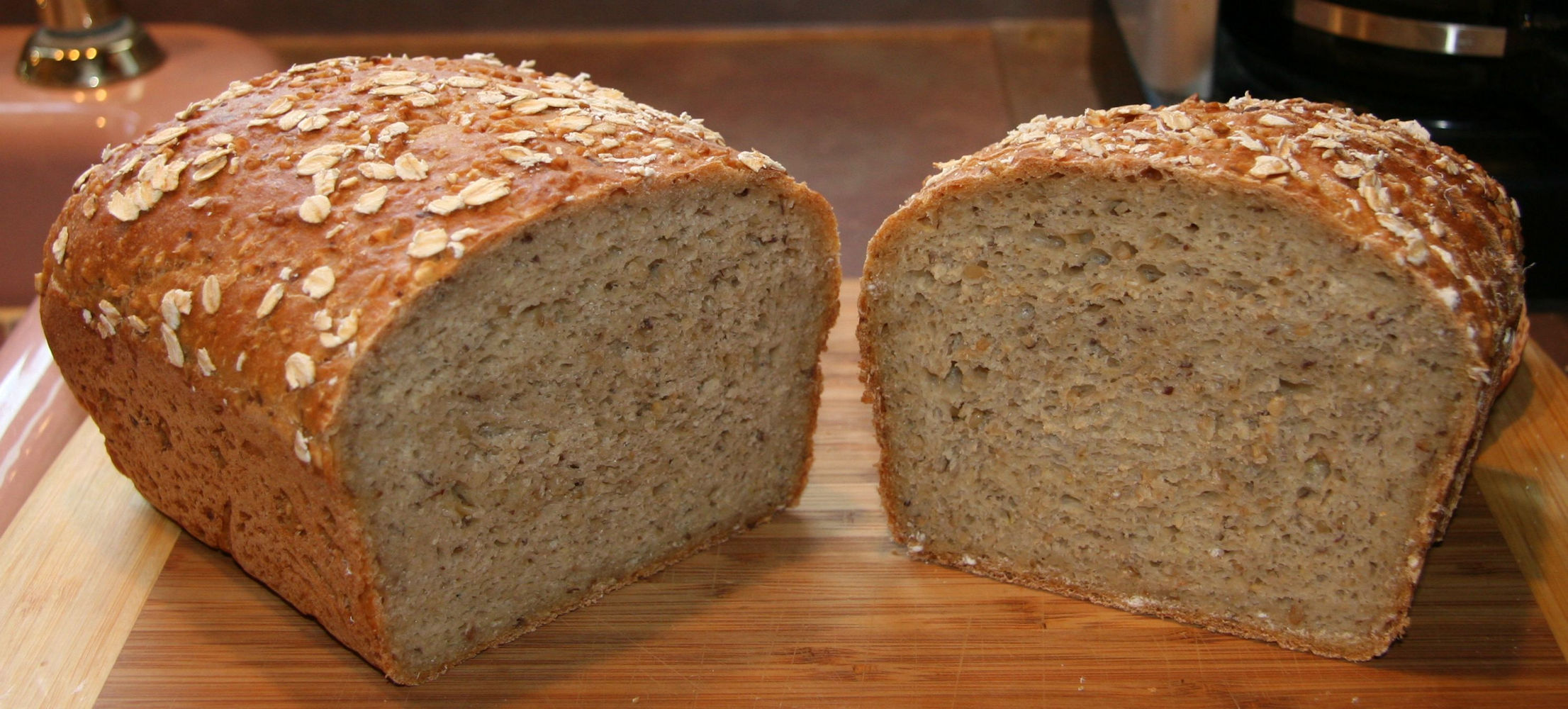 Whole Wheat and Steel-Cut Oats Bread - A Long-Fermentation Bread