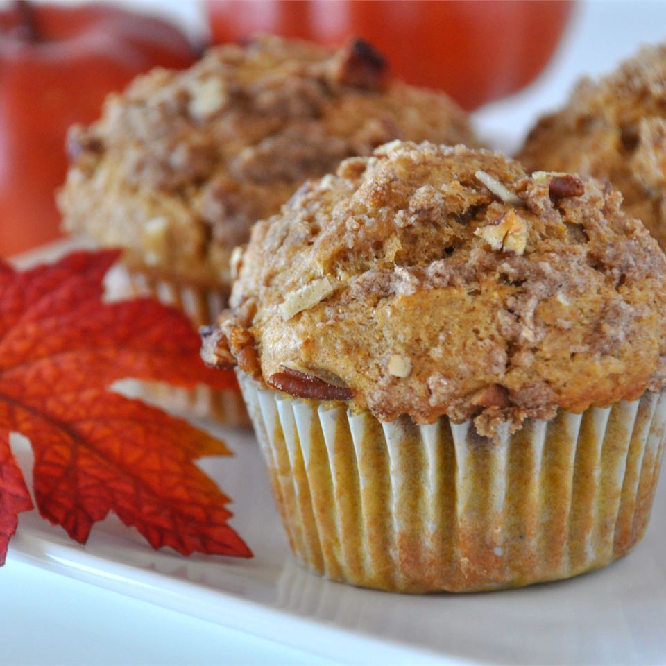 Whole Wheat Pumpkin-Applesauce Muffins