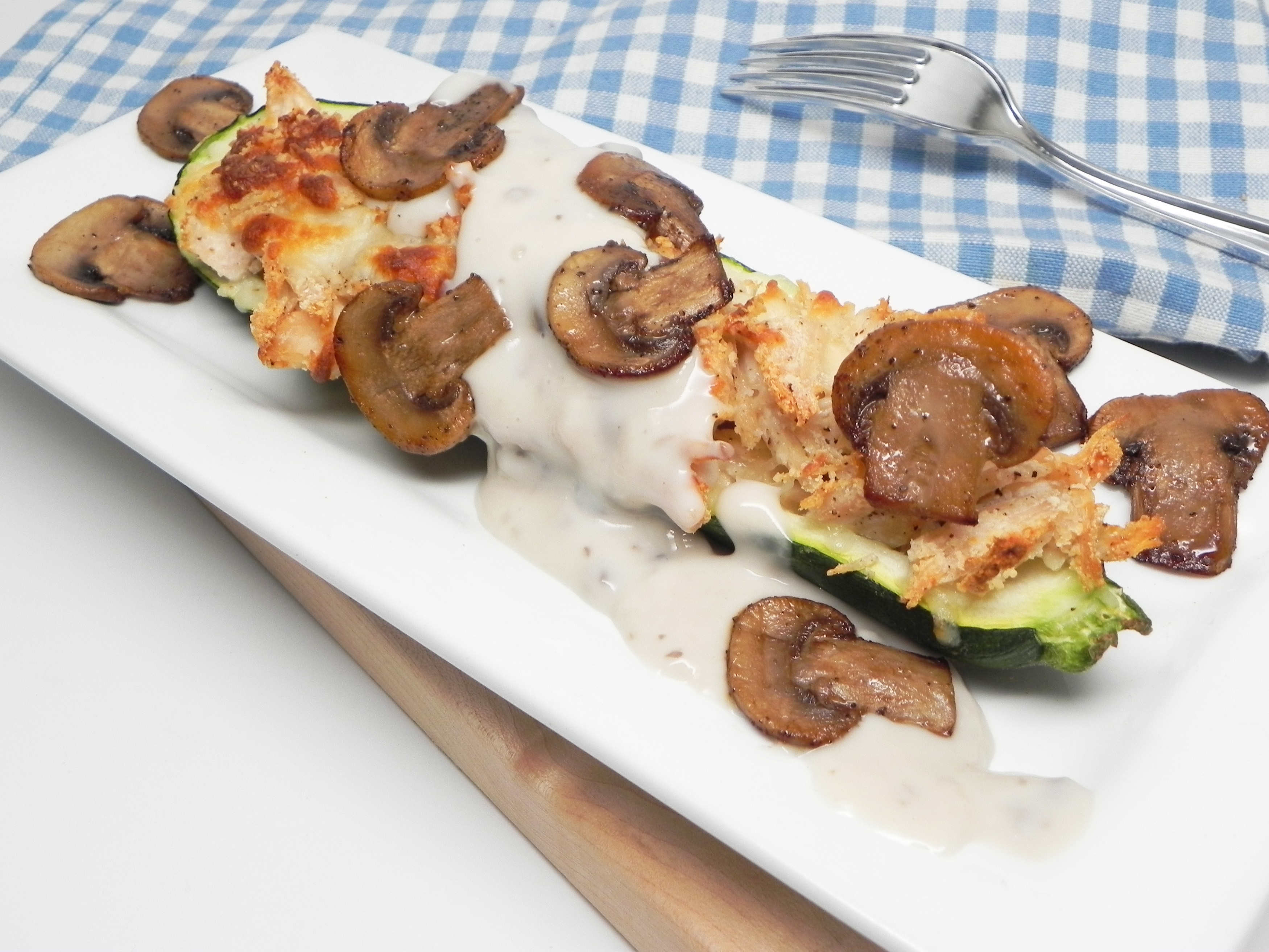 Zucchini Boats with Chicken